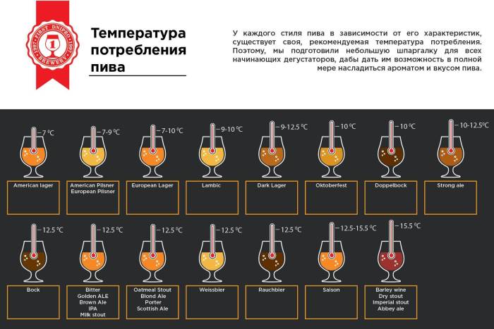 Температура потребления пива