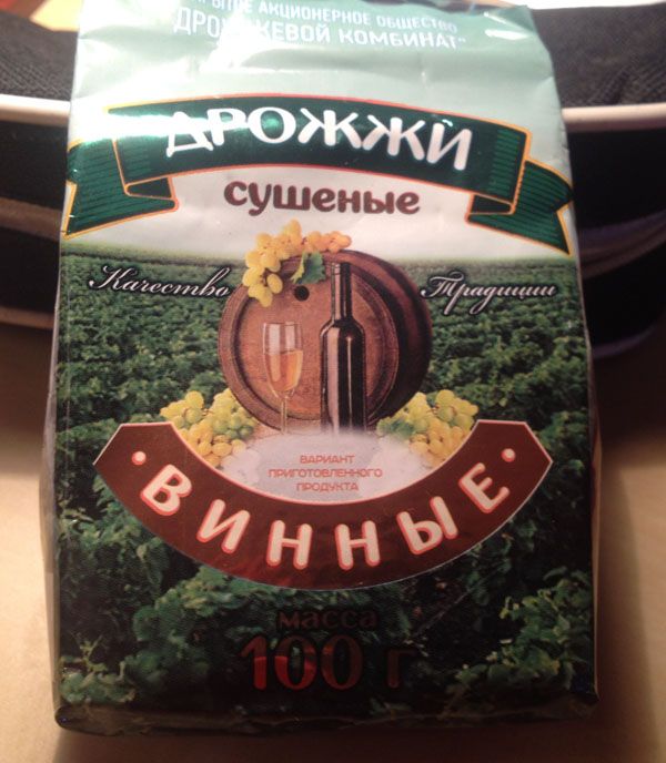 Инструкции использования винных дрожжей