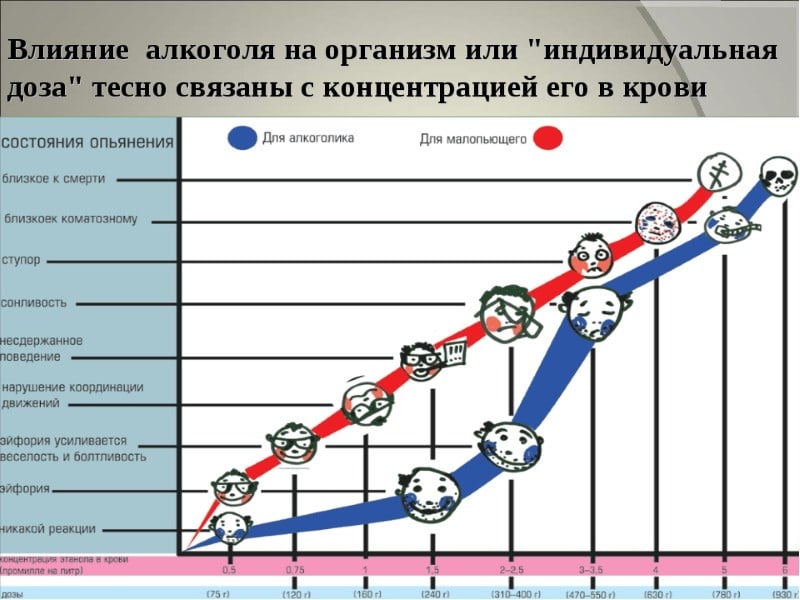 Что представляет собой смертельная доза алкоголя